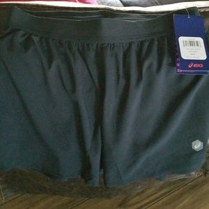 ASICS BLACK WOVEN SHORTS